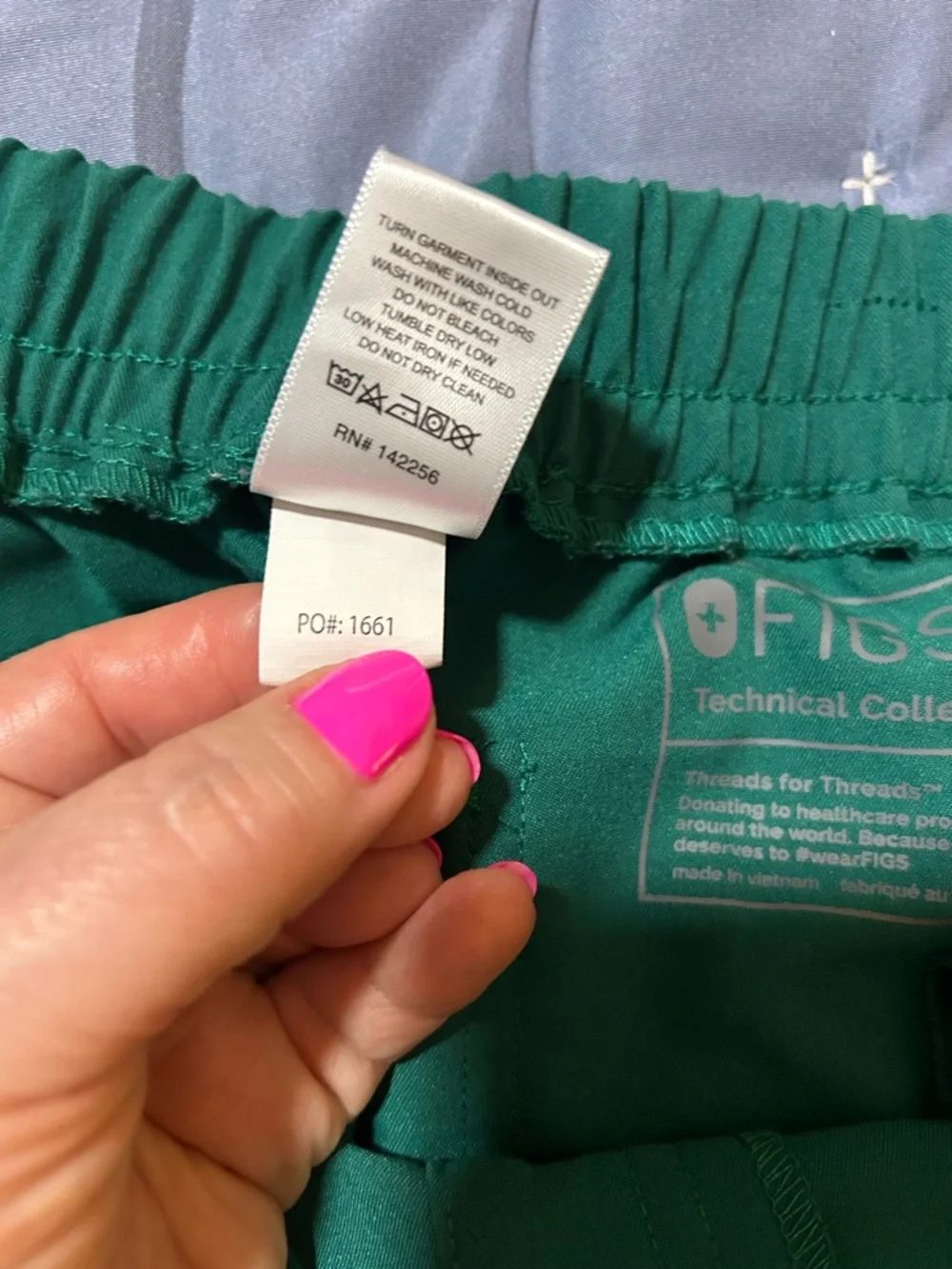 Figs Yola Hunter Green Drawstring Utility Scrub Pants Medium - Picture 5 of 10